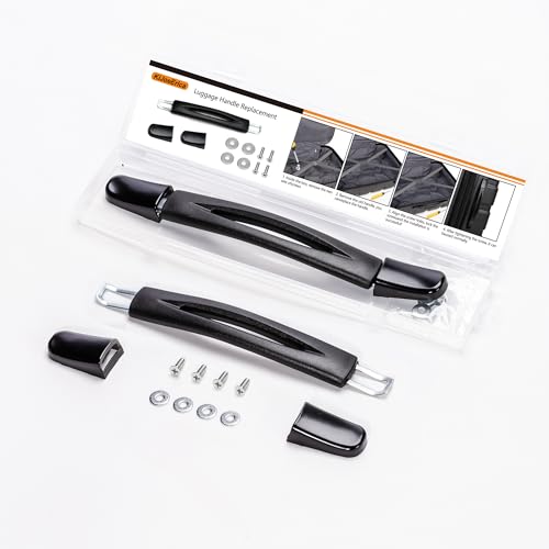 KiJoeErica Luggage Handle Replacement 9.06 x 0.98 Black Plastic Pull Suitcase Handle Replacement 230mm x 25mm for Luggage Suitcase Case (RB-015A) 1Pcs