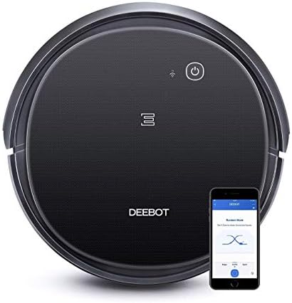 Ecovacs DEEBOT 500 Robot Vacuum Cleaner with Max Power Suction, Up to 110 min Runtime, Hard Floors & Carpets, Pet Hair, App Controls, Self-Charging, Quiet, Large, Black, 8 Each