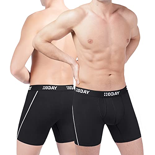 Men's Underwear 3 Pack Breathable Mesh Boxer Briefs Open Fly3