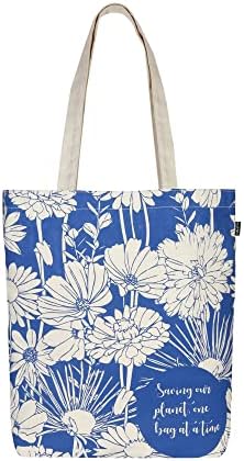 Eco Right Canvas Tote Bags for Women with Zip, College Bag for Girls, 100% Organic Cotton Tote Bag for Shopping, Travel & beach bags for women