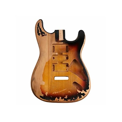 Sunsmile Cuerpo de guitarra eléctrica Relic Nitro Alder Strat Style H-S-H Route Cuerpo de guitarra DIY 3 Tonos Sunburst.