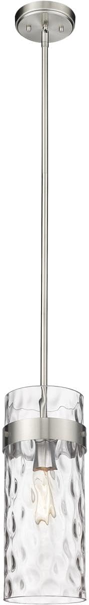 Z-Lite 3035P6-BN Fontaine Pendant, 1-Light 60 Watts, Brushed Nickel