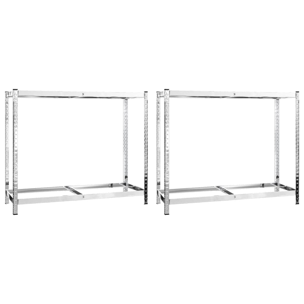 Hothingwell Stalowy bagażnik na opony 2 poziomy 2 szt., 110 x 40 x 110 cm, garaż z regulacją wysokości, wytrzymały uchwyt na opony do zorganizowanego przechowywania