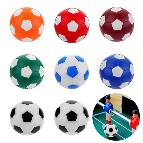 Abeillo 8 Stück Tischkicker Bälle, 32 mm Tischfussball Bälle, Mini Tischkicker Ersatzbälle, Kickerbälle für Kinder und Erwachsene Party Spiele