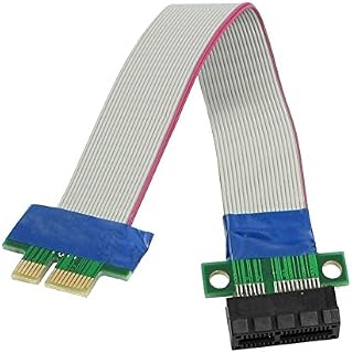 DollaTek PCI-Express PCI-E 1X Riser Card Flex Extender Extension Cable for PC