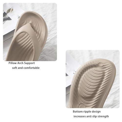 Pillow Arch Support Flip Flops for Women Men,Lightweight, waterproof, suitable for beach slippers3
