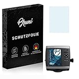 Bruni Protecteur d'écran compatible avec Garmin GPSMap 421s Film Protecteur, cristal clair Écran protecteur (2X)