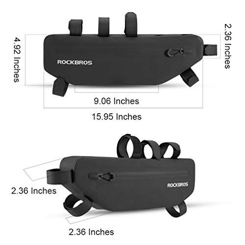 ROCKBROS Bike Frame Bag Waterproof Bike Triangle Bag Bicycle