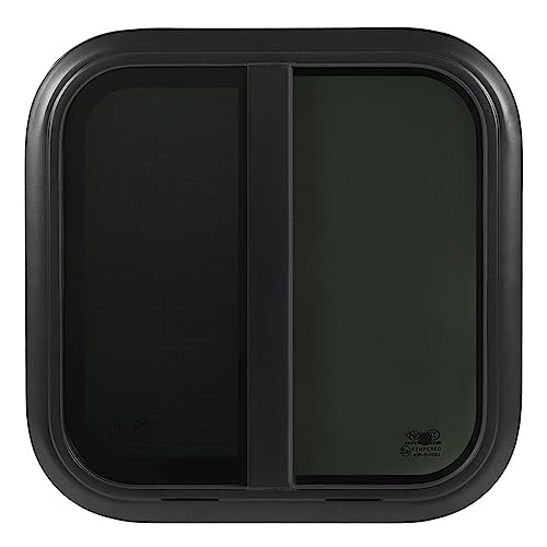 Rounded Sliding, 600x600mm Strong Robust Motorhome Window Frame for Caravans (For Wall Thickness: 31 to 36mm)