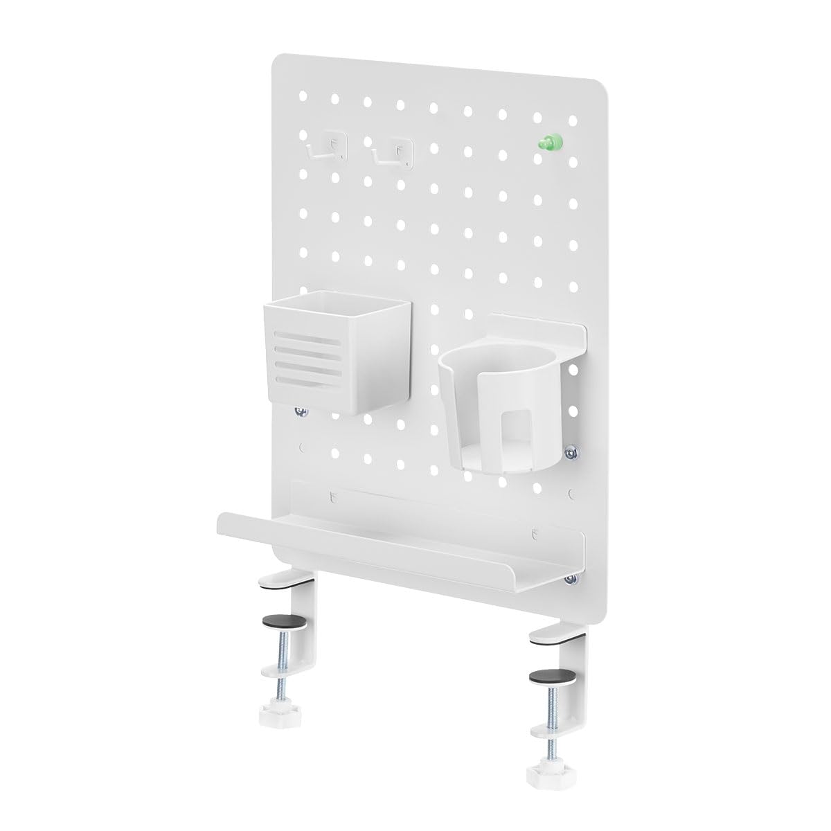 LogiLink PB0104 - Organizer per pannelli forati per scrivania, distanza tra i fori 32 mm