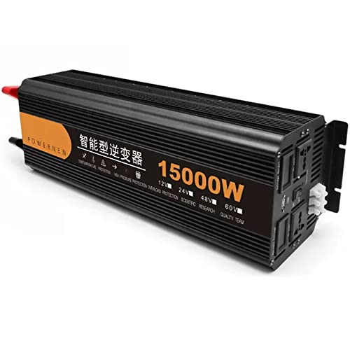 8000W/9000W/12000W/15000W (Peak) Wechselrichter DC 12V/24 V/48 V bis 220 V Wechselstromkonverter miâ€¦ – Miniatur