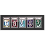 Display per carte assortite, compatibile con PSA, CGC e Tag Slabs, cornici per carte da collezione, scatole in acrilico per scrivania e parete, carte da collezione, carte sportive da calcio (5 carte