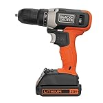 BLACK+DECKER 20V MAX Cordless Drill Kit with ‎Battery, Charger, and Double Ended Bit (BCD702C1) - Image 4