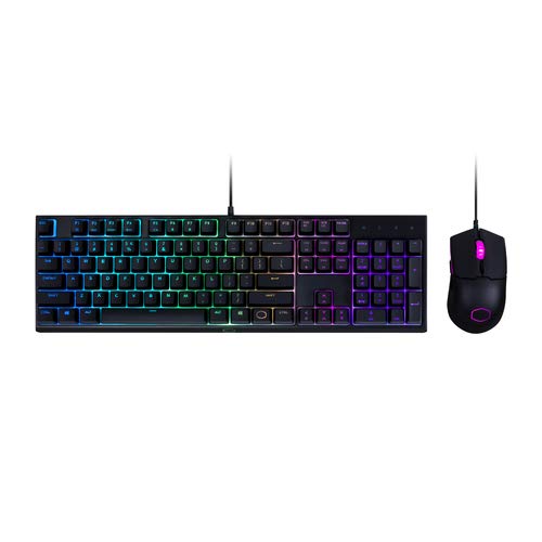 MS110 Tastiera E Mouse RGB Gaming Combo, Nero - Tastiera gaming - Immagine 1