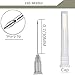 5 Pack 10ml Plastic Syringe with Needle, Syringe for Liquid, Oral, Scientific Labs, Measurement, Dispensing, Feeding Pets, Oil or Glue Applicator, Individually Wrapped (10 ML)