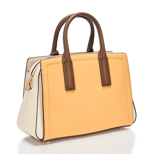 Image of Michael Kors Laila Small Satchel, Gold-Tone Hardware /Honeywheat Multi