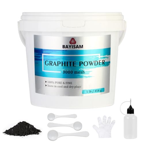 10 Best Graphite Powder Art Supplies That Every Artist Needs 8 1LB Pure Graphite Powder for Lubrication and Art