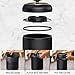 onlcuk Motion Sensor Bathroom Trash Can with Lid, 3 Gallon / 11L Automatic Bathroom Garbage Can, Smart Black Garbage Can, Touchless Trash Bin, Small Waste Basket for Bedroom, Kitchen, Apartment,Office