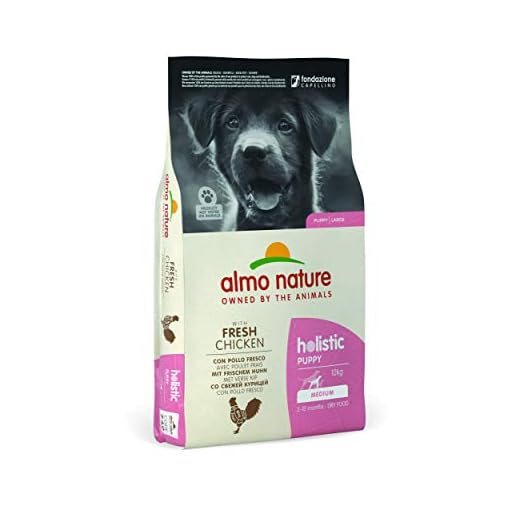 almo nature Holistic Dog Puppy Medium mangime Secco Gusto Pollo e Riso kg.12