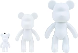 Zige Lily DIY Fluid Bear Mold + Keychain, Bear Figure for Painting Creative Graffiti Art (C)