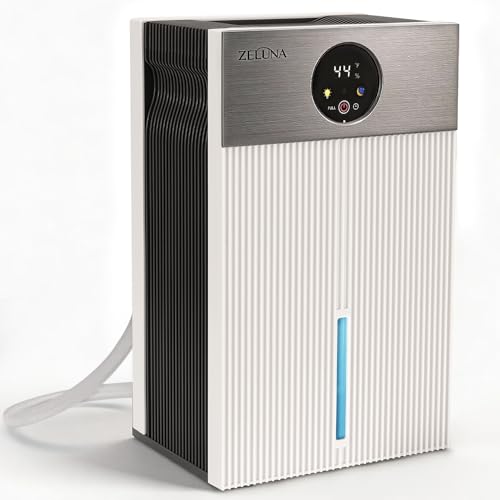 ZELUNA Small Dehumidifier with Drain Hose