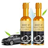 2PCS Catalytic Converter Cleaner Kit,Auto Parts Engine Cleaner,Exhaust System Pipe Carbon Removal Cleaner Treatment Additive Oil,Fuel System Treatment Oil for Gas and Diesel Car,120ML