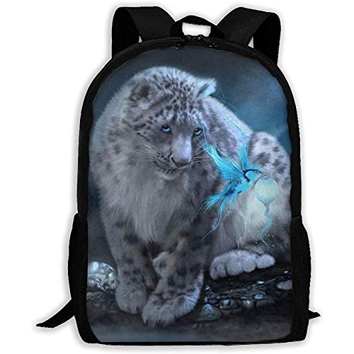 Preisvergleich Produktbild Netter Schnee-Leopard-Druck-Erwachsener Rucksack-Laptop