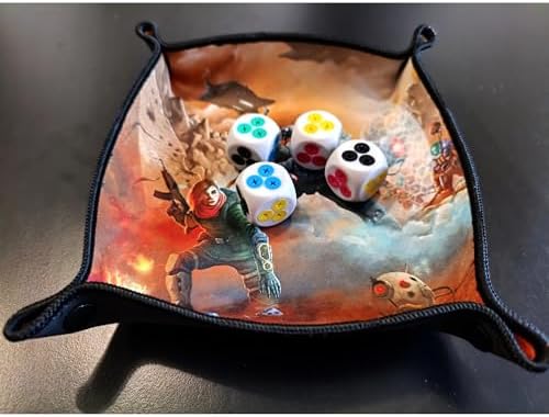 RONE: Invasion - Dice Tray - Board Game Accessory, Foldable & Compact Snap Design, Neoprene W/ Metal Corners, Rone Invasion Artwork image 4