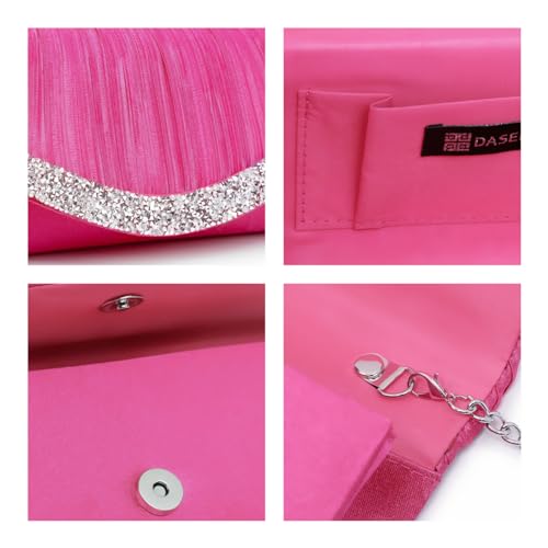 Image of Dasein Women's Rhinestone Evening Clutch Purse, Formal Bag