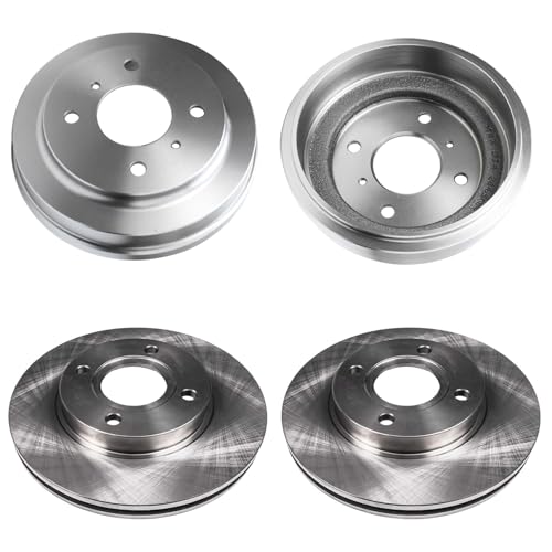 Image of Detroit Axle - 1.8L Brake Rotors Drums for 2000-2006 Nissan Sentra Front