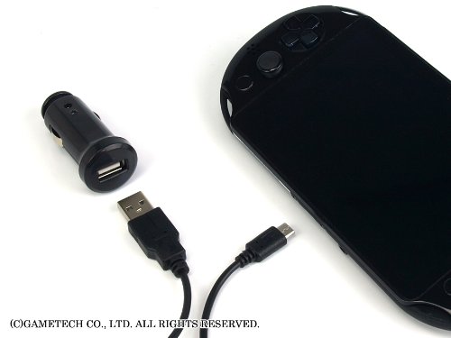 PSVita (PCH-2000) 用シガーソケット対応カーアダプタ『クルマでチャージV2』