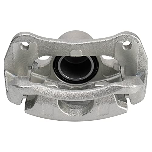 Image of TRQ Front Driver and Passenger Side Brake Caliper Set Caliper Brackets Hardware Compatible with 12-16 Honda CR-V Front Wheel Drive