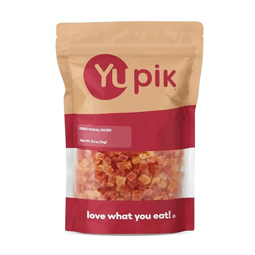 Yupik Dried Papaya, Diced – 2.2 lb