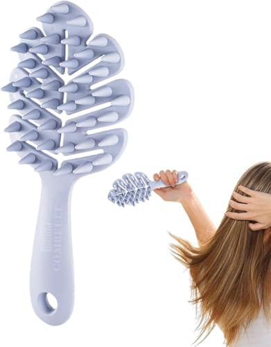 Image of COMBELLE Silicone Scalp Massager Brush for Shampoo - Hair Growth, Anti-Dandruff, Deep Cleansing, Stress Relief, Shower Head Massage Comb for Men & Women