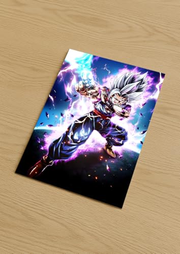 Image of NIJUKA Anime Printed Metal sheet Poster For Home And Room Decoration | For Anime Art Fans Boys And Girls (Beast attack form)