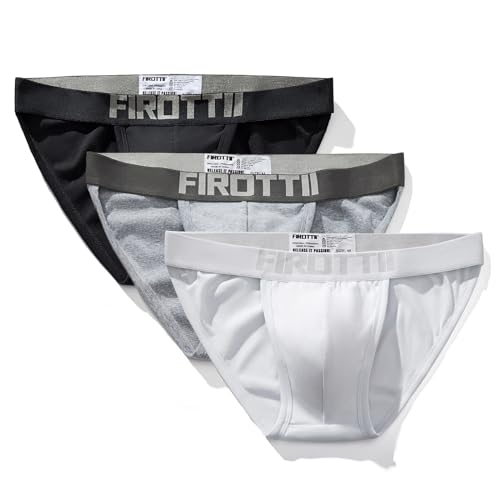 Mens Underwear Briefs Cotton Athletic Breathable Bikini Underwear for Men