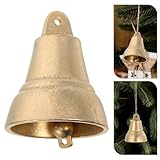 Cabilock Retro Messingglocke für DIY Projekte Vintage Windspiele und Türglocken Dekorationen für Hochzeiten Feste und Anlässe Vielseitig Einsetzbar Beruhigender