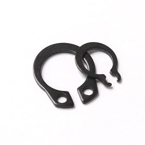 Michass 18 Größe Sicherungsringe Sprengringe Sortiment Kit Kohlenstoffstahl Externe Haltering C-Clips Geteilte Schnallen Unterlegscheiben M4-M28 mit Kunststoffbox (160)