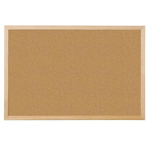 Q-Connect Pizarra Corcho Marco De Madera 60x40 Cm