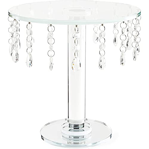 Glass Cake Stand With Crystals For Weddings And Birthdays (10 X 9.5 In) #TOP1