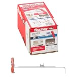 Fischer 25 Tasselli per Cartongesso DUOTEC 10, Fissaggio ad Ancora per Carichi Elevati su Pannelli e Lastre, Foro 10 mm, 540177