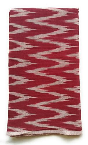 Image of Cotton Pochampally ikat unstitched blouse, Kurthi, long frock fabric material for women (1 meter, 2 meters & 3 meters)