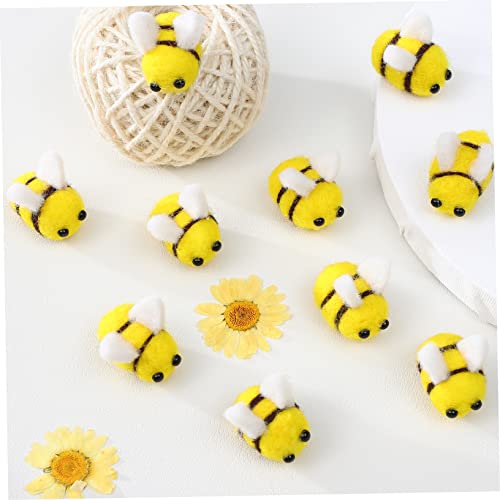 Parliky 24 Unidades Abelhas De Feltro Ponto De Pelúcia Decoração Decorações Para Salas De Casa Artes