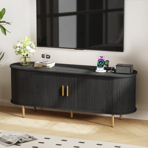 DHH 55 Inch Mid Century Modern TV Stand with Power