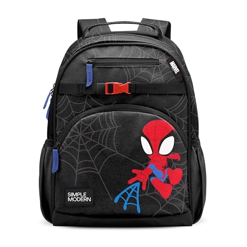 Simple Modern Medium Marvel Toddler Backpack for School Girls and Boys | Kindergarten Elementary Kids Backpack | Fletcher Collection | Kids - 15' tall | Spidey Kid