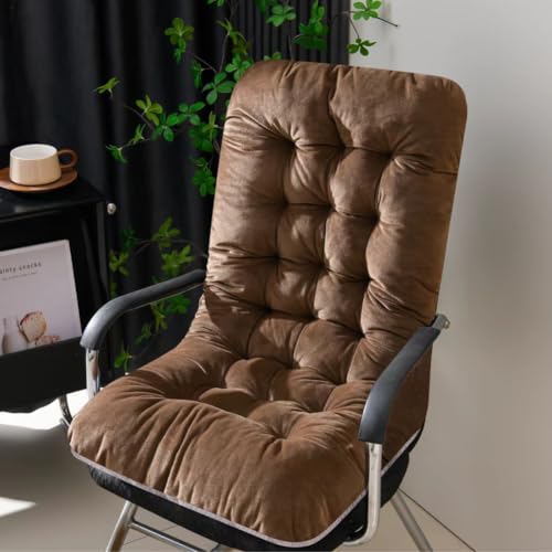 UNWAAT Rocking Chair Cushions High Back Patio Cushion Non-Slip Bottom Tufted Seat Pads with Ties Office Chair Pads Seat Cushion