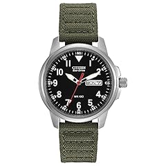 Olive Nylon Strap & Blue Dial