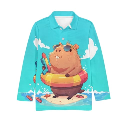 HUIACONG Golf Shirts for Boys Kids Under Shirts for Children Girls Sweatshirts