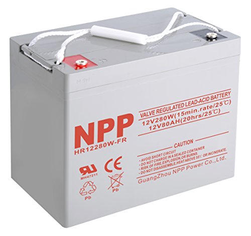 Npp Power Hr12280W Fr 12Volt 1680Watts 280Watts/Cell Rechargeable High Rate Lead Acid Ups Battery Replace 12V 80Ah 85Ah #TOP21