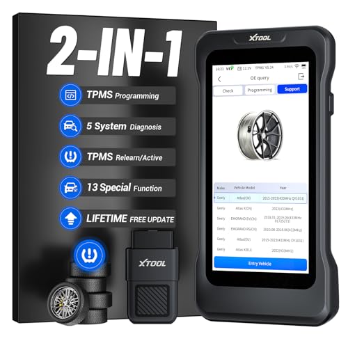 XTOOL TP380 TPMS Programming Tool & OBD2 Scanner: 2026 2-in-1 Car...
